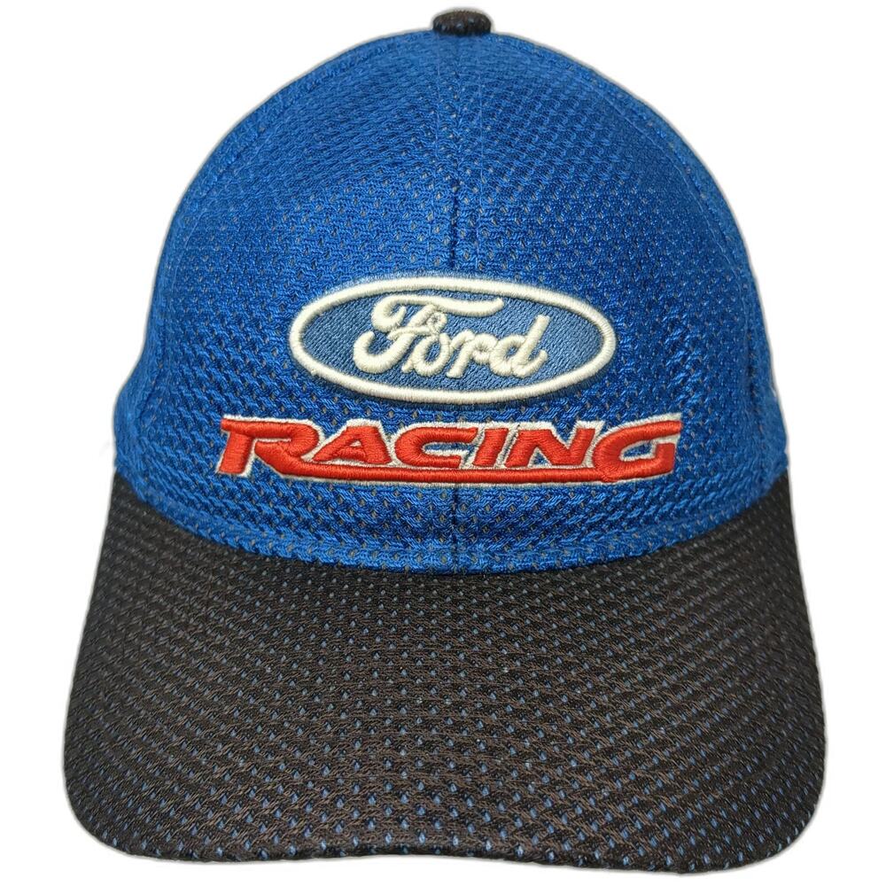 Drew Pearson Ford Racing NASCAR Blue Baseball Cap One Size Mesh Strapback Hat
